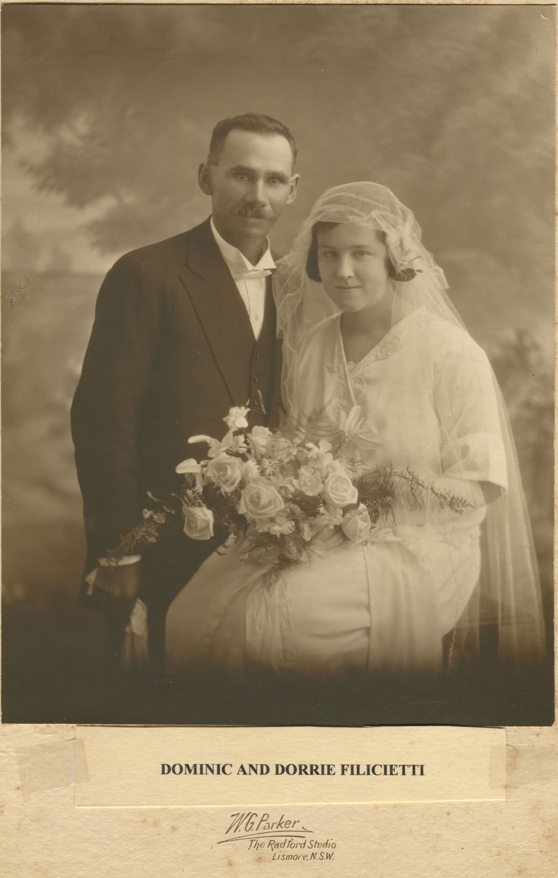 Wedding FILICIETTI-Dominic-and-Dorothy-(nee-UNDERHILL)